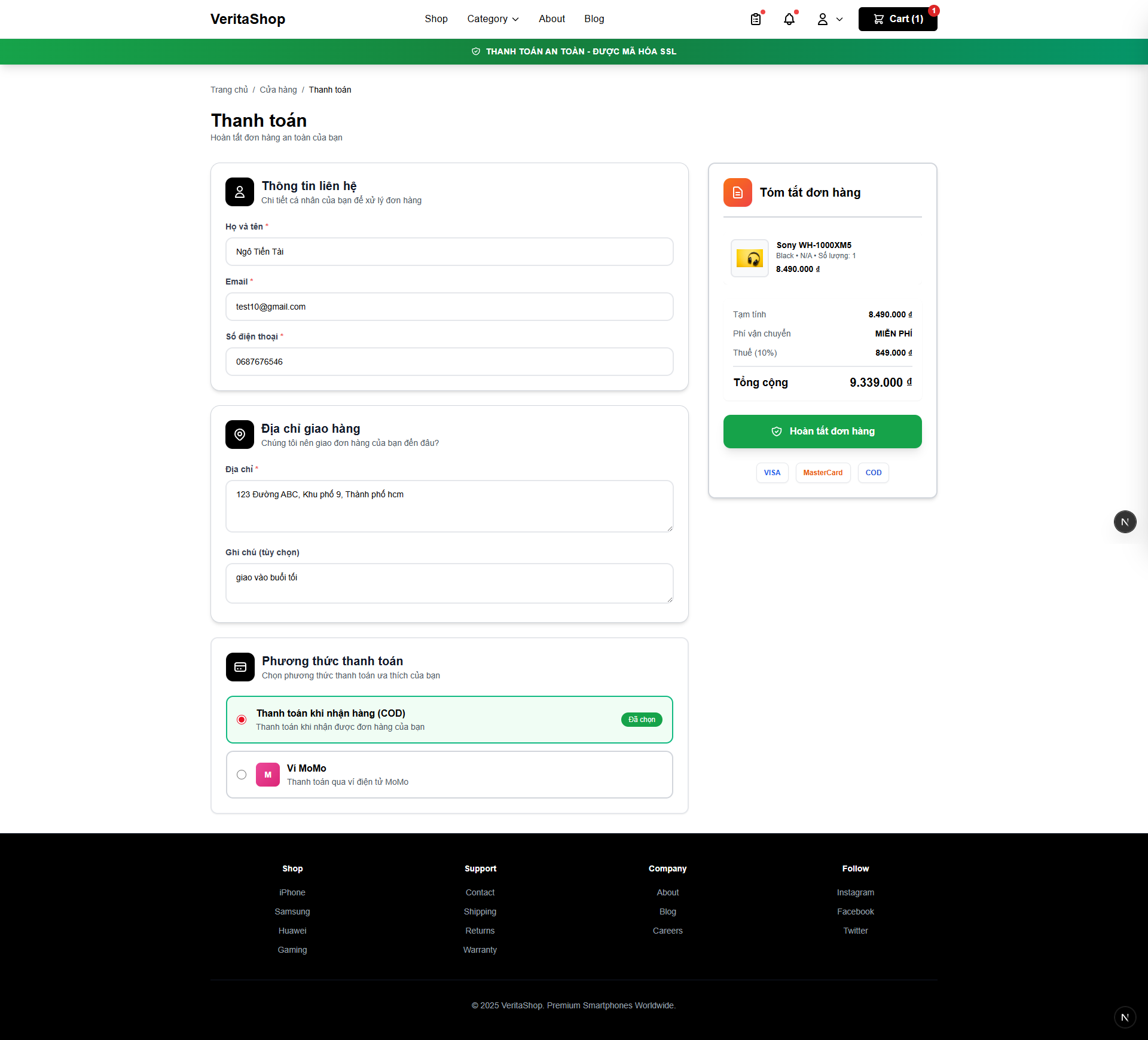 Nền Tảng Veritashop screenshot 4